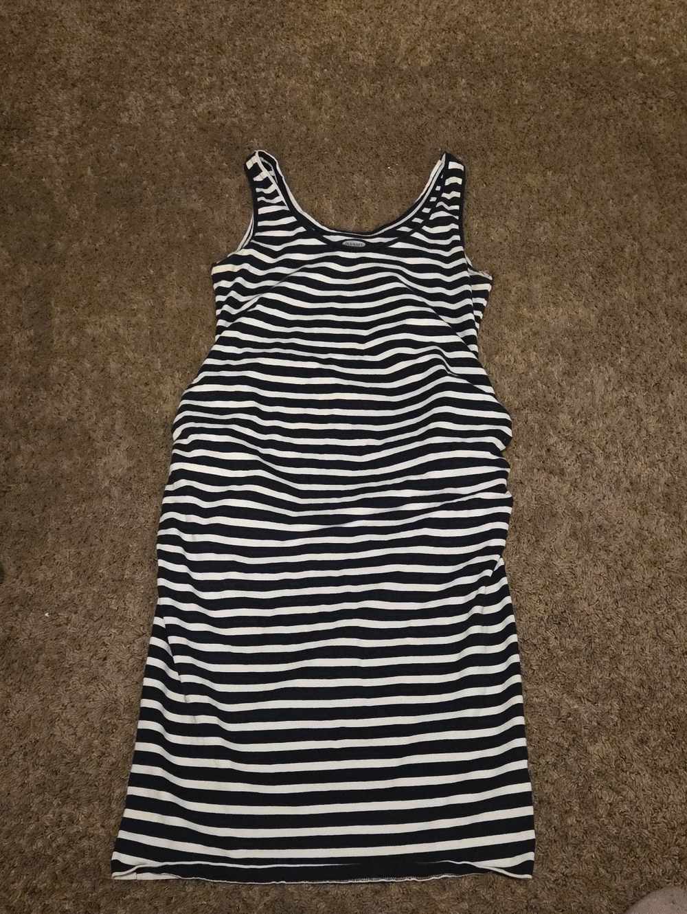 Maternity  Striped Tank Dress